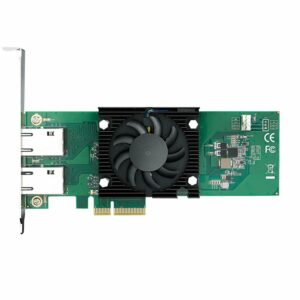 Vecow Low Profile 2-port 10 GigE LAN Expansion Card, PCI Express x4, -40?C to 55?C