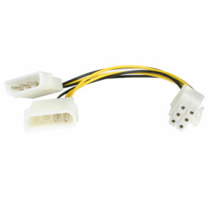 Power adaptors 6pin LP4 to 6Pin PCI express GPU power adaptor