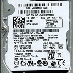 Western Digital 2.5″ SATA 500GB